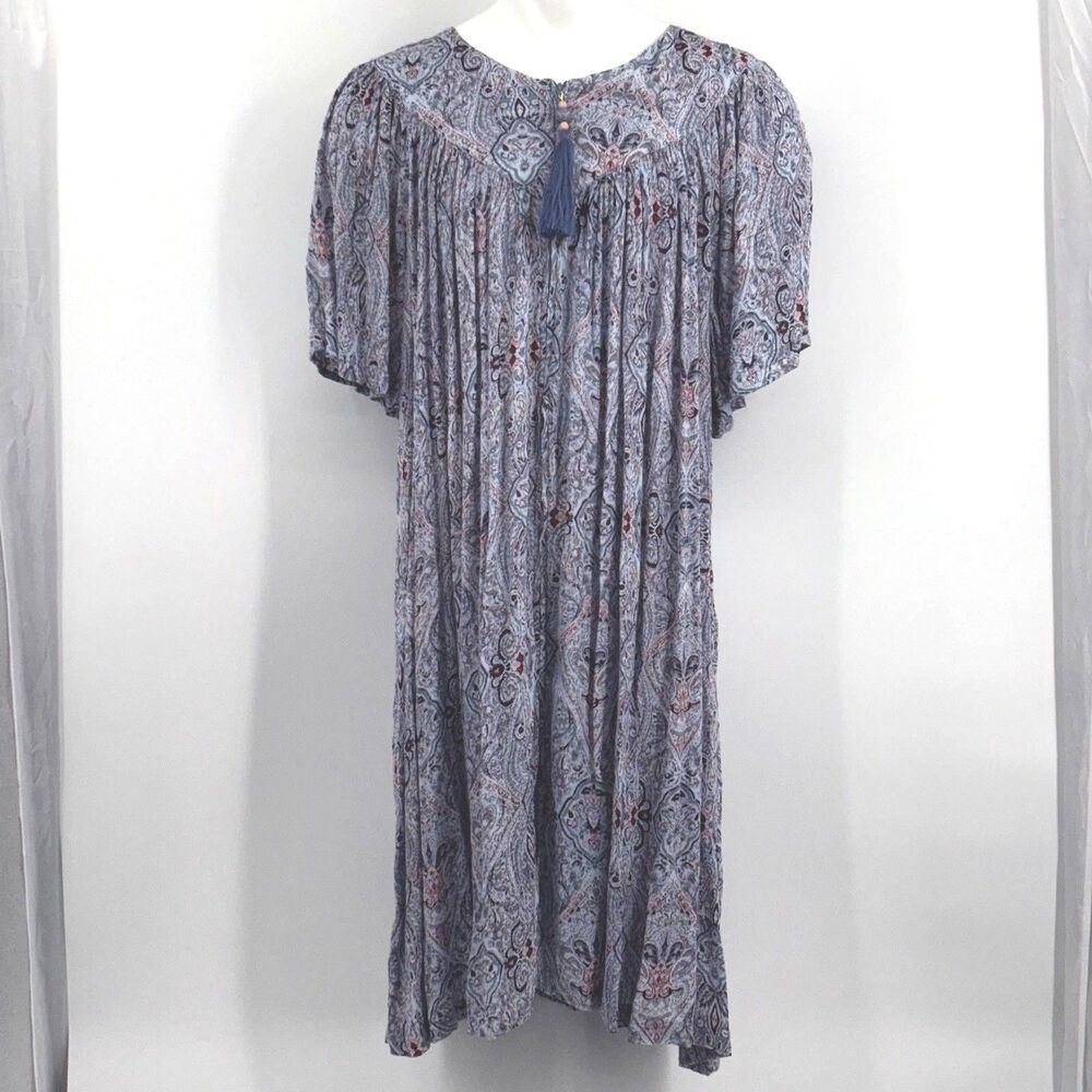 Go Softly Patio Paisley Nightgown 3X Sleep Dress Fairy Boho Tassel Relaxed Fit
